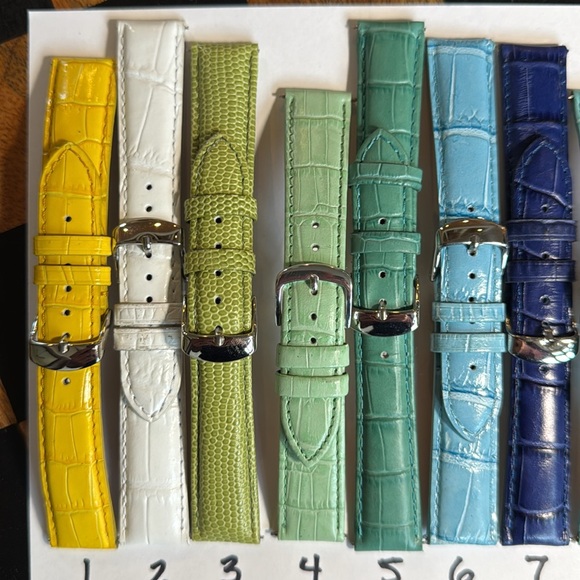 Genuine Leather Croc Watch Band Strap 18mm - Picture 2 of 9